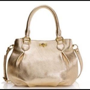J.Crew Brompton mini-hobo in Pale Gold bag