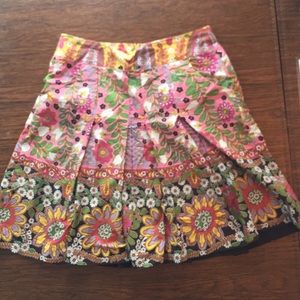 Cabi flowered skirt