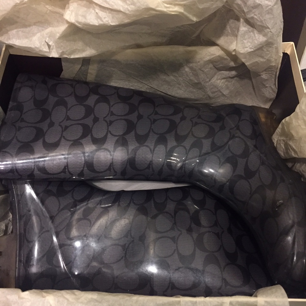 Coach Rain Boots, like new
