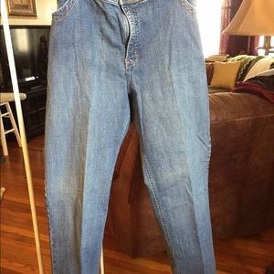 Cotton/spandex boot cut denim jeans