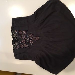 VINTAGE FREE PEOPLE strapless top