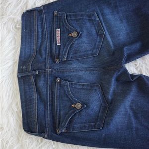 Hudson Distressed Jeans - Collin Flap Back Size 26