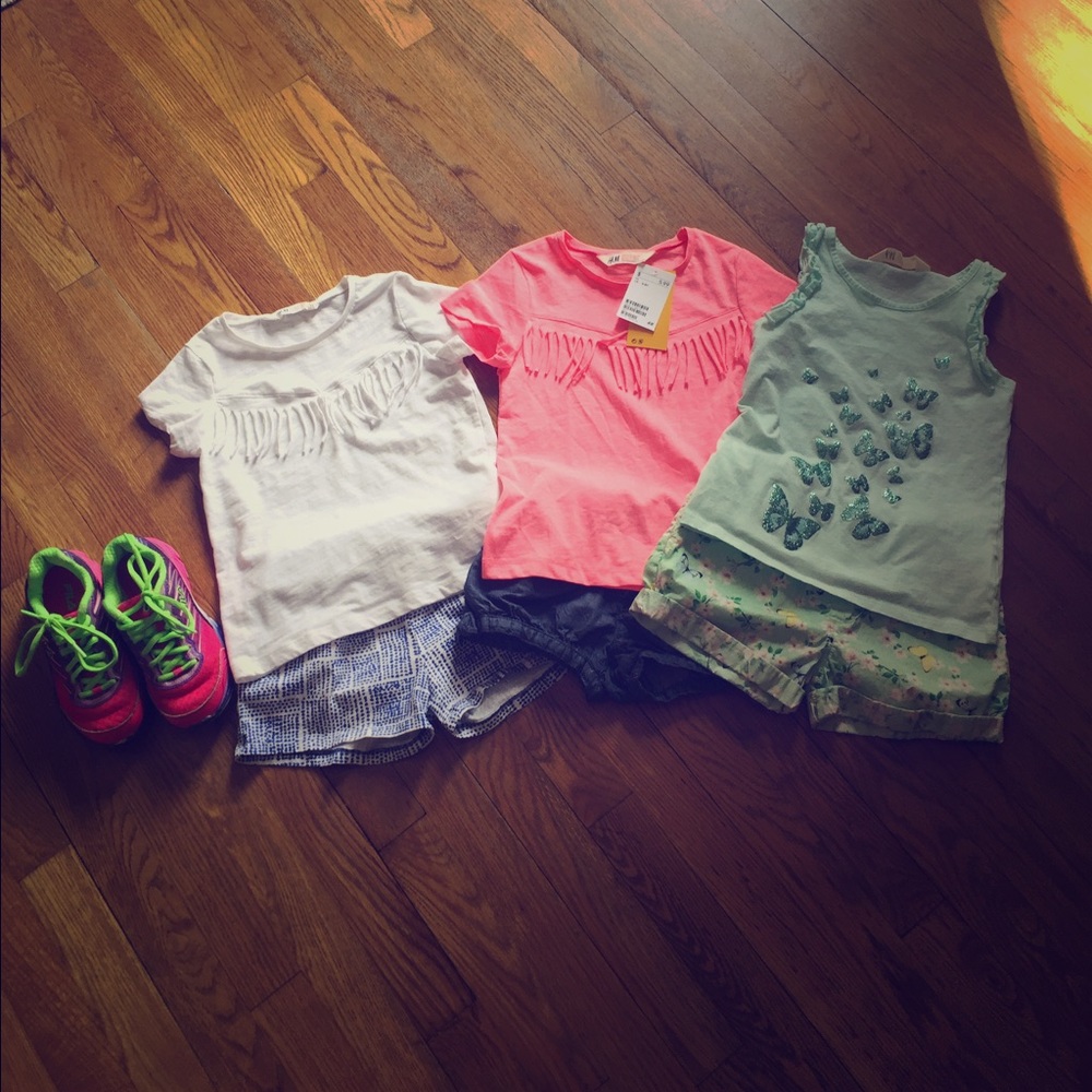 Bundle of little girl's summer clothes