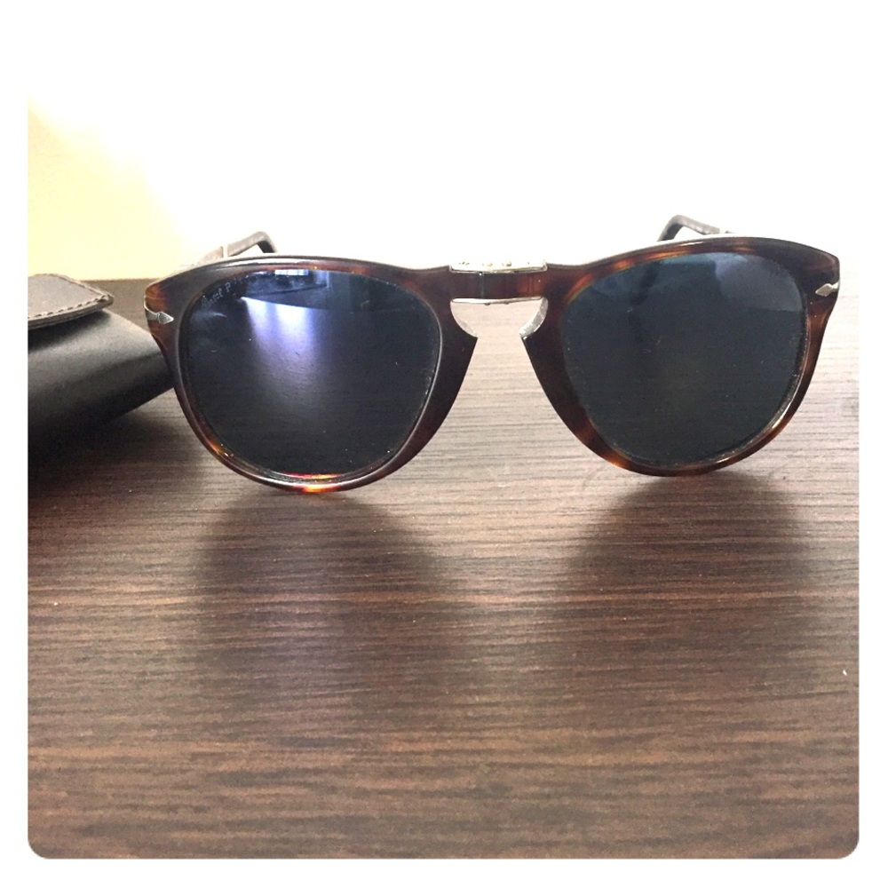 Persol fold up glasses with case