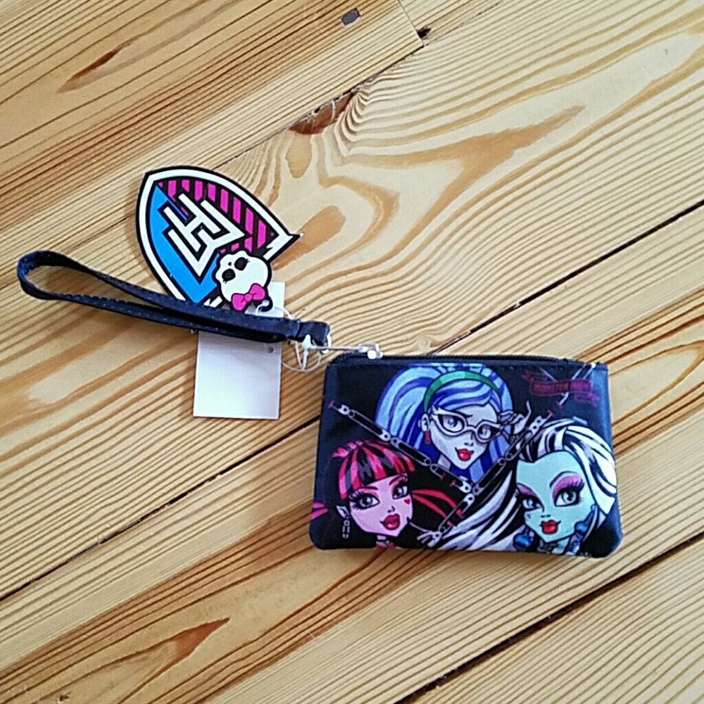 Monster High Girls Coin Purse Wristlet NWT