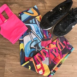 Cool print workout Capris