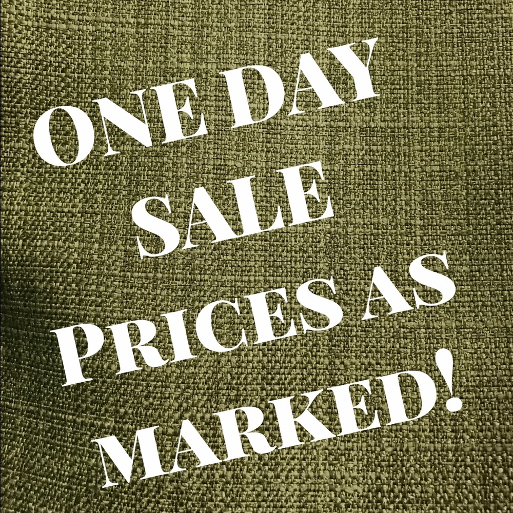 One day sale! Closet clear OUT!