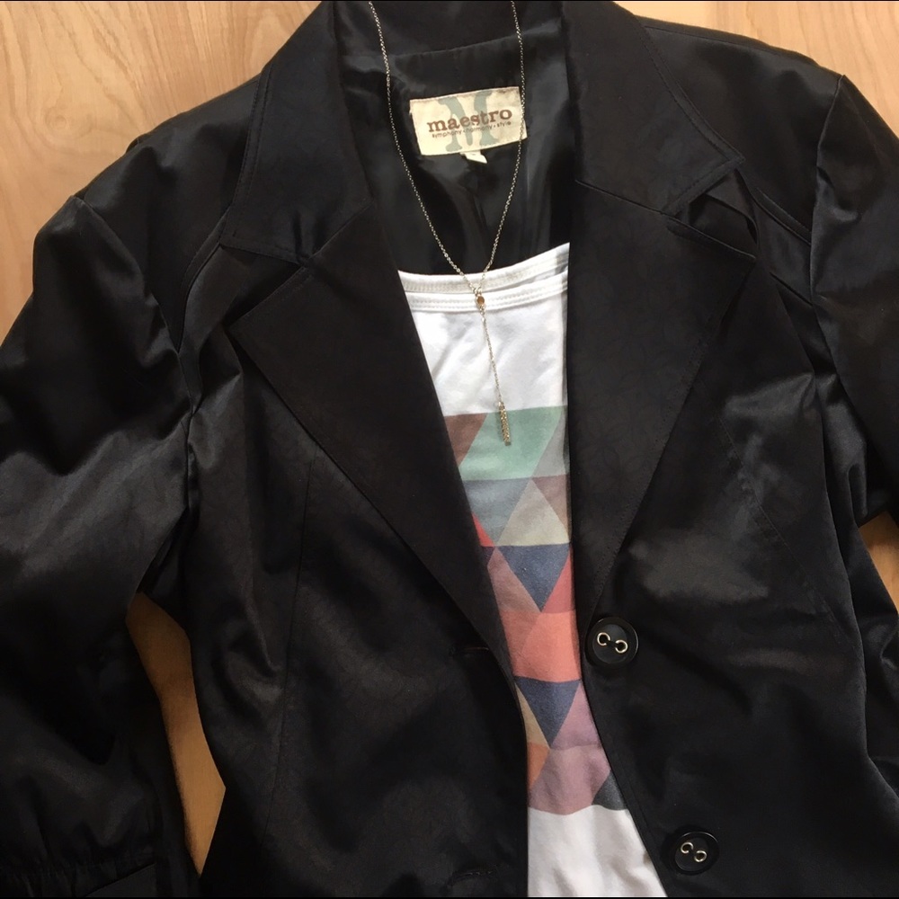 *SALE* Maestro // Black Jacket Size Large