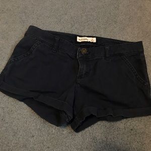 Abercrombie Kids navy twill short shorts size 14