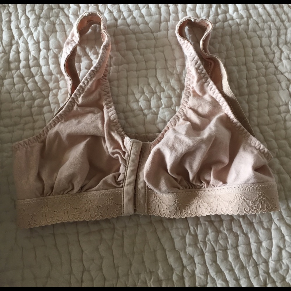 Front Clasp Nude Sports Bra