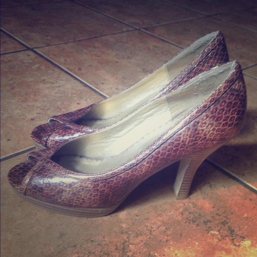 Madden girl snake skin heels 👠