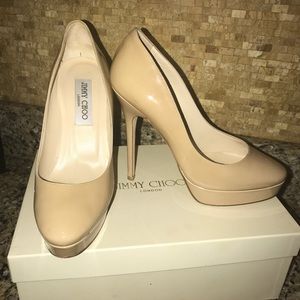 Jimmy Choo nude/tan heels size 36.5 (6.5)