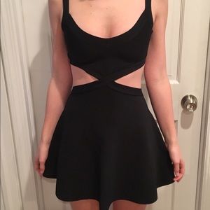 BCBG MAXAZRIA black cut out dress