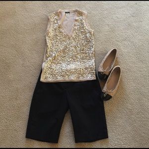 J Crew Sequined Top
