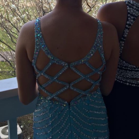 Light Blue Prom Dress - Picture 4 of 4