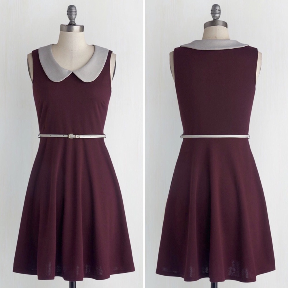 NWT Modcloth "Work to Play" Dress in Eggplant