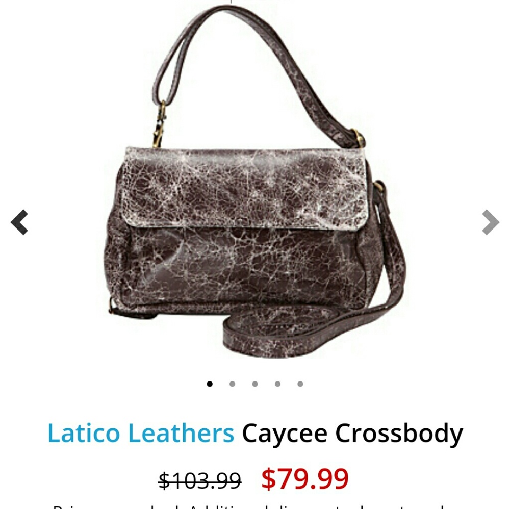 Leather small crossbody by Latico Leathers $103 RV