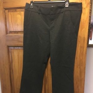 Daisy Fuentes charcoal dress pants soft comfortabl