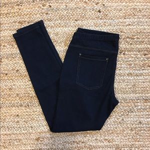 Hue L blue jean look leggings