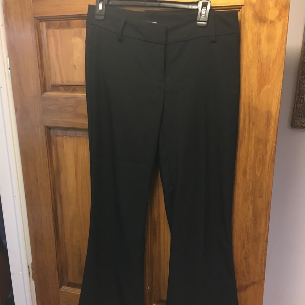 Flare leg black pants h&m size 10 40
