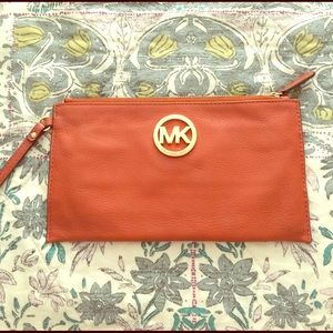 Michael Kors Fulton Clutch Orange