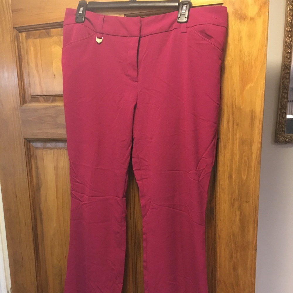 Magenta dress pants NY&Co.  boot leg size 12