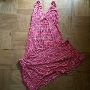 *Sale!* GAP Outlet orange and white maxi dress