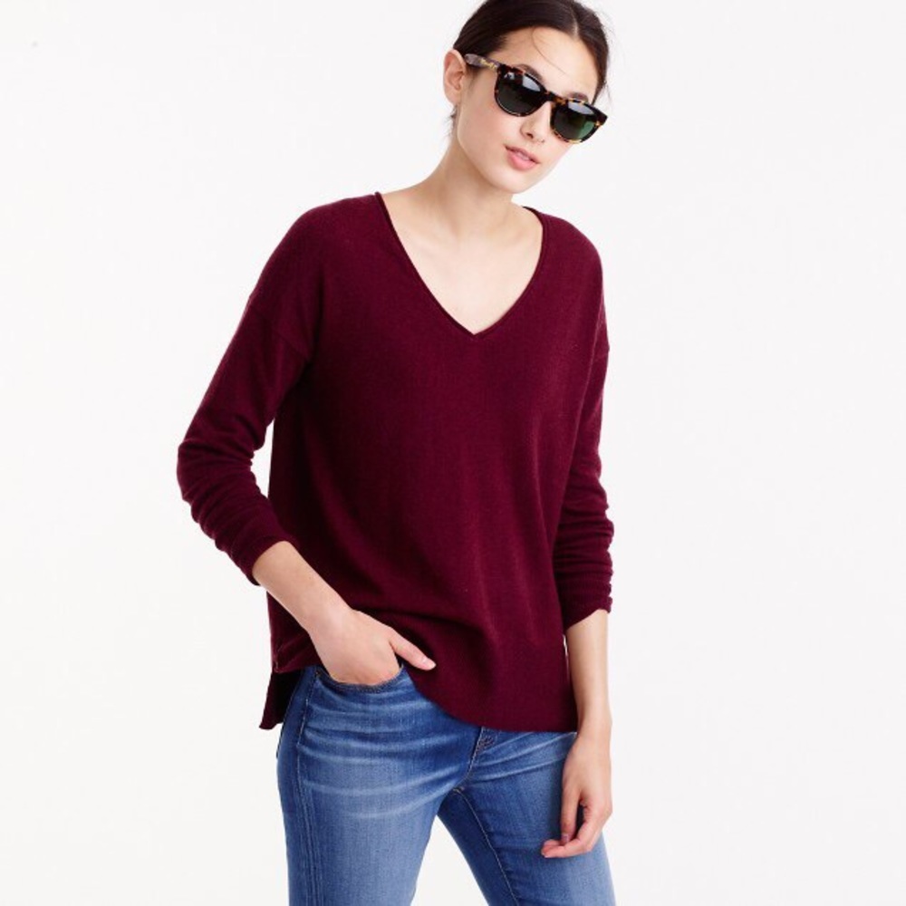 J. Crew V-Neck Swing Sweater
