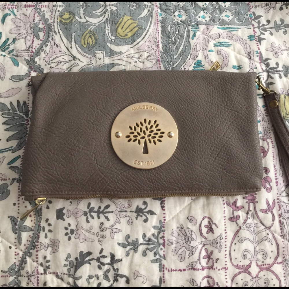 Faux Leather Clutch