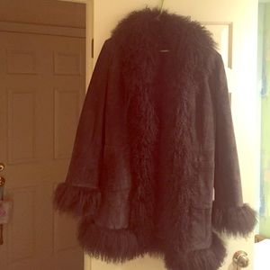 'Almost Famous' Lookalike Faux Sheep Suede Jacket