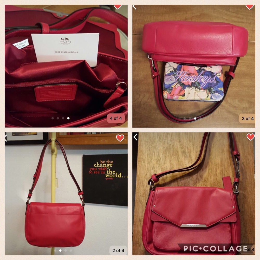 Pink coach purse