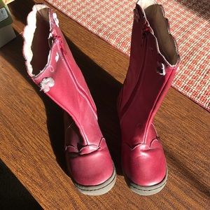 Umi girls leather boots sz 25