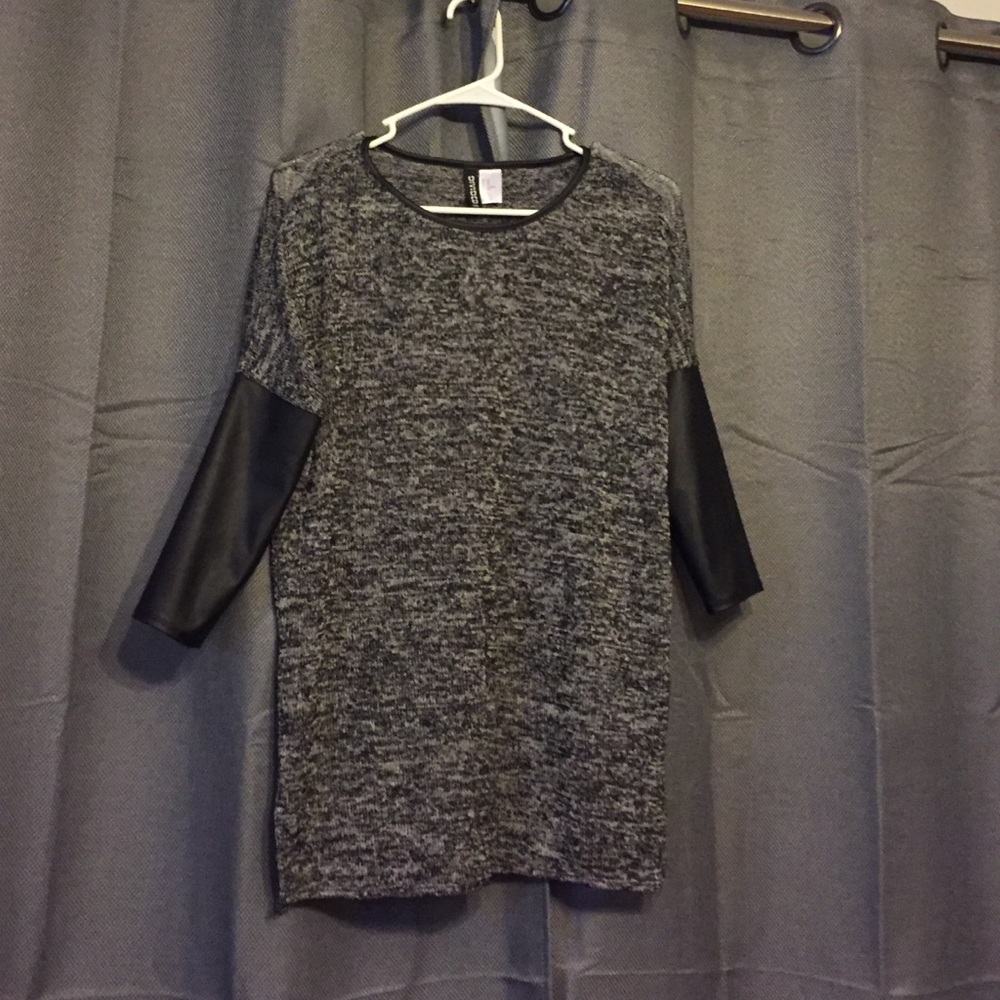 Grey and black sweater