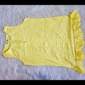 J Crew Yellow Ruffle Beach Coverup Size S