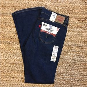 Levi's boot cut dark jeans 12 long NWT