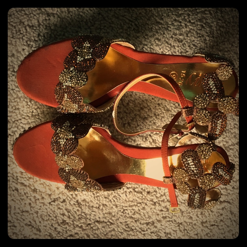 Copper gold heels