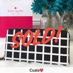 🆕 ♠️ Kate Spade Wallet Neda Laurel Way Printed