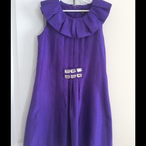 Girl size 12 purple Nicole Miller dress
