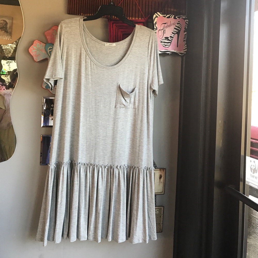 Gray T-Shirt  Tunic -NWOT