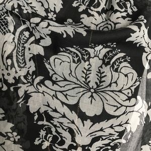 J. Crew Accessories - J.Crew black gray lightweight fringe scarf NWOT J. Crew Accessories - J.Crew black gray lightweight fringe scarf NWOT