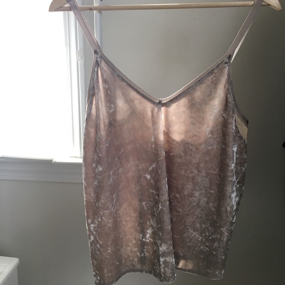 Zara velvet cami top