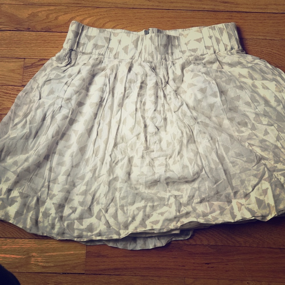 Club Monaco White/Cream Skater Skirt - Size Small