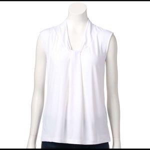 Dana Buchanan Knot Front Top/Blouse
