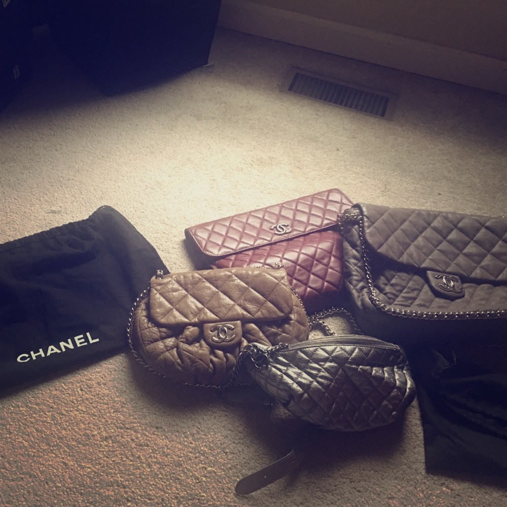 Authentic Chanel bags.