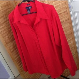 Red Venezia stretch shirt