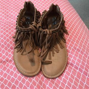 Fringe sandals