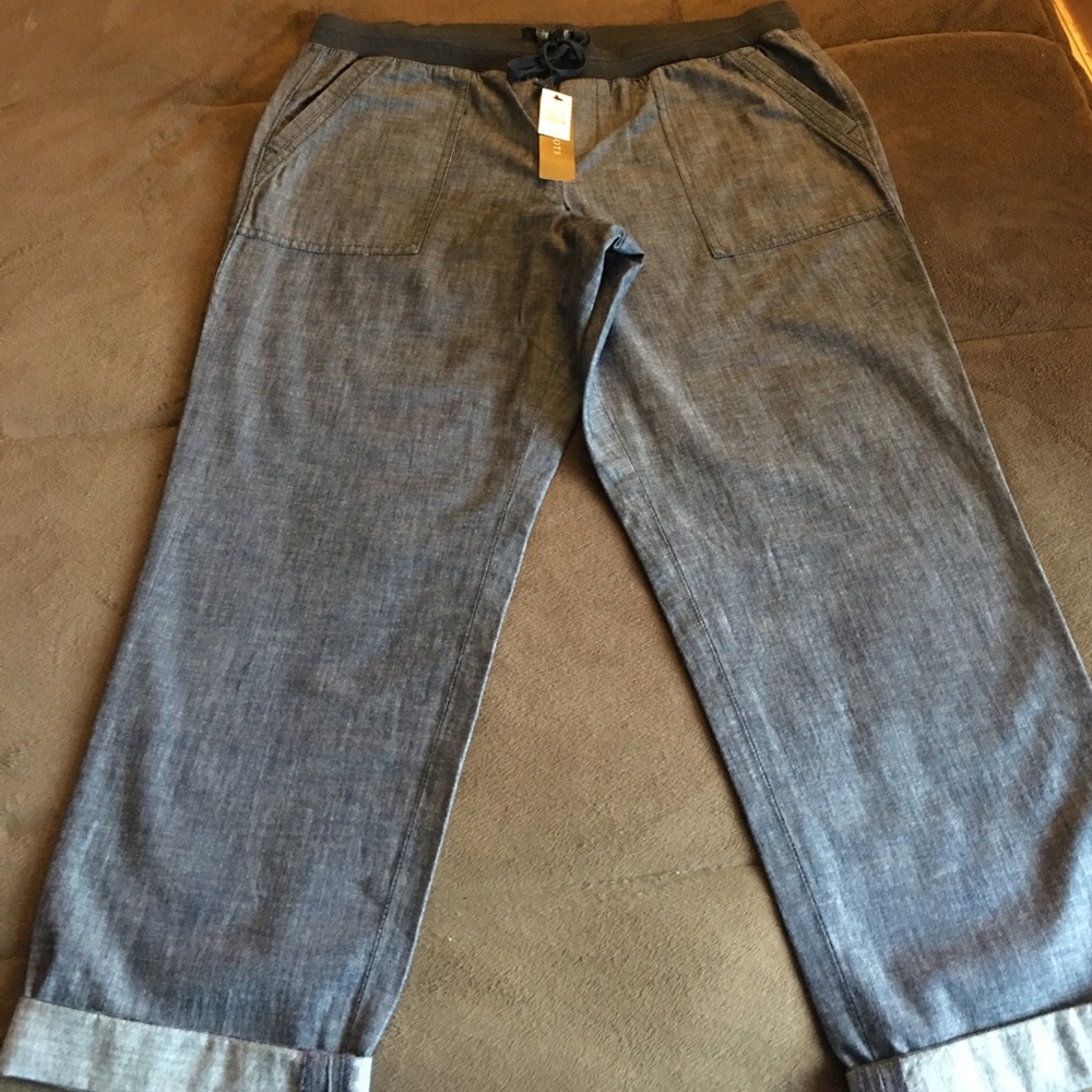 Talbots Blue denim capris