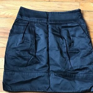 Club Monaco Black Satin ALine Skirt - Size 2