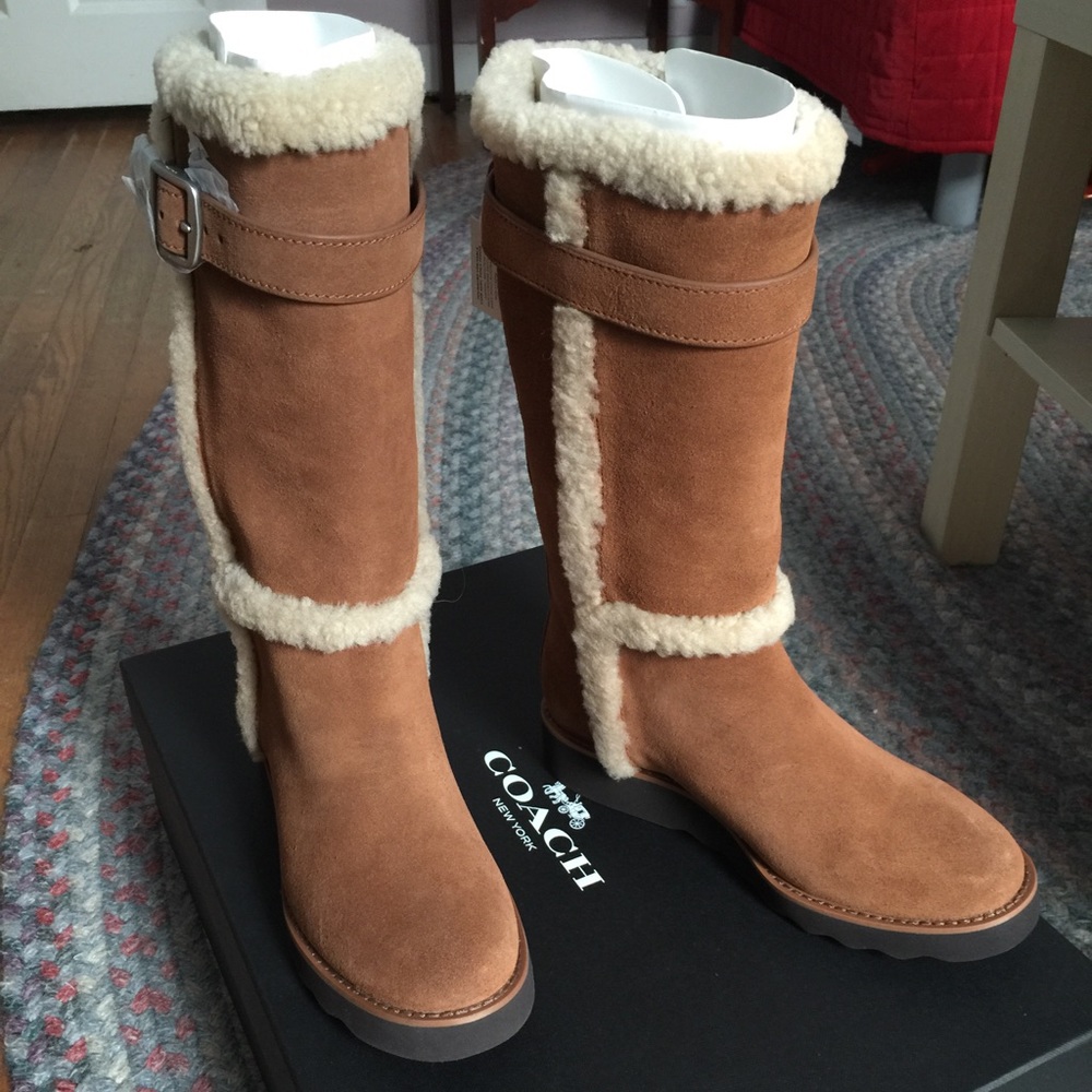 Belmont suede saddle boots new with box