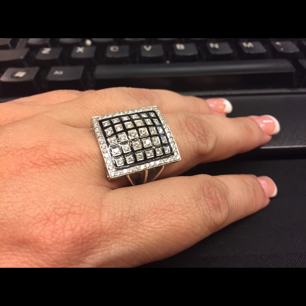 Diamond statement ring